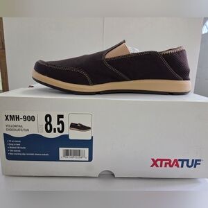Xtratuf Shoes. Men's Yellowtail Chocolate/Tan Shoes. New In Box. 8.5(runs small)